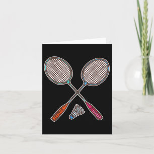Badminton Racquet und Shuttles Beruflich Badmin Karte