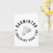 Badminton raucht gut karte (Gelbe Blume)