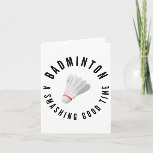 Badminton raucht gut karte