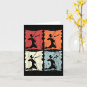 Badminton Retro Badminton Player, Shuttle Karte (Gelbe Blume)