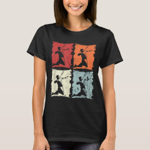 Badminton Retro Badminton Player, Shuttle T-Shirt