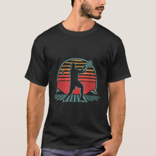 Badminton Retro Vintag 70er 80er Style Player Gesc T-Shirt