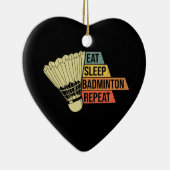 Badminton Retro Vintag Keramik Ornament (Rechts)