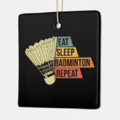 Badminton Retro Vintag Keramikornament (Links)