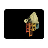 Badminton Retro Vintag Magnet (Horizontal)