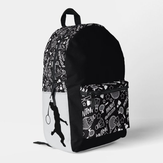 BADMINTON-Rucksack Bedruckter Rucksack (Rückseitige Ecke links)