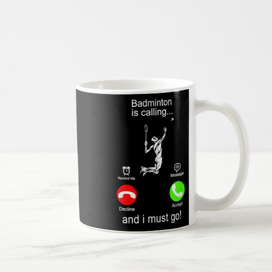 Badminton ruft kaffeetasse (Rechts)