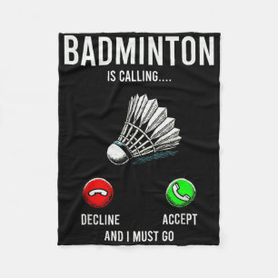 Badminton ruft Niedergang Akzeptiere Spaß Sagen Fleecedecke