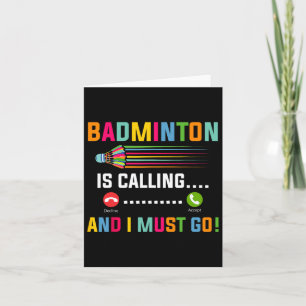 Badminton ruft und ich muss Badminton Playa gehen Karte