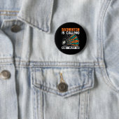 Badminton ruft und ich muss Shuttle-Bus nehmen Button (Beispiel)