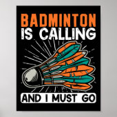 Badminton ruft und ich muss Shuttle-Bus nehmen Poster (Vorne)