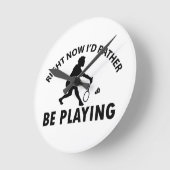 Badminton Runde Wanduhr (Winkel)