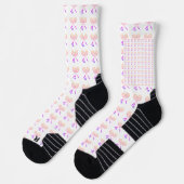 Badminton-Schläger mit Shuttleservice-Birdie Socken (Links)