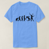 Badminton Schläger Strand Shuttleservice EVOLUTION T-Shirt (Design vorne)