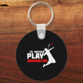 Badminton Schlüsselanhänger (Vorderseite)