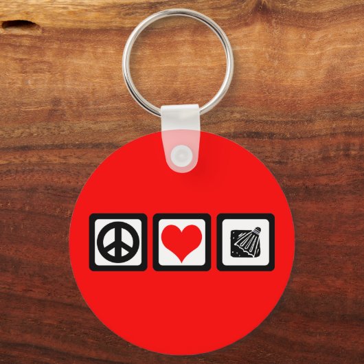 Badminton Schlüsselanhänger (Vorderseite)