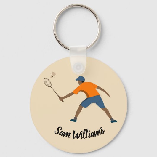 Badminton Schlüsselanhänger (Vorderseite)