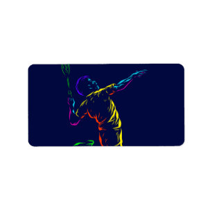 Badminton-Schuss Adressaufkleber