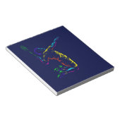 Badminton-Schuss Notizblock (angewinkelt)