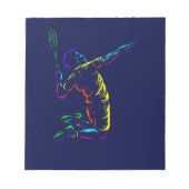 Badminton-Schuss Notizblock (Vorderseite)