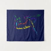 Badminton-Schuss Wandteppich (Vorderseite (Horizontal))