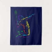 Badminton-Schuss Wandteppich (Vorderseite)