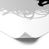 Badminton Scribble Style Poster (Ecke)