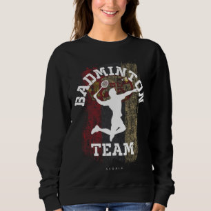 Badminton Serbien Net Games Spieler Badminton Sweatshirt