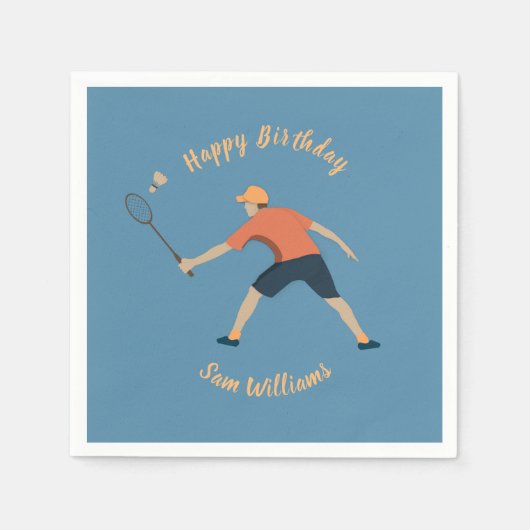 Badminton Serviette (Vorderseite)