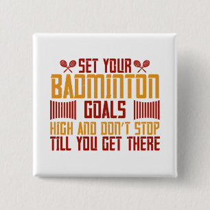 Badminton - Set der Badminton-Ziele hoch Button