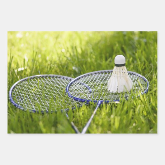 Badminton-Set zum Gehen Geschenkpapier Set (Vorderseite 2)