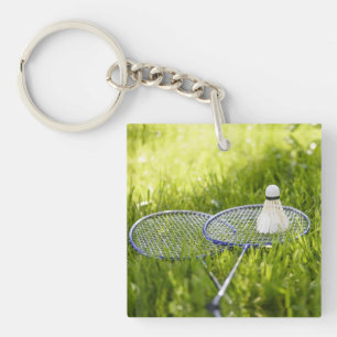 Badminton-Set zum Gehen Schlüsselanhänger
