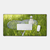 Badminton-Set zum Gehen Schreibtischunterlage (Tastatur & Maus)