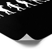 Badminton Shirt Badminton Evolution Badminton T Poster (Ecke)