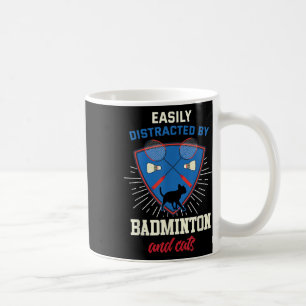 Badminton Shirt Funny Cat Lover Badminton Player G Kaffeetasse