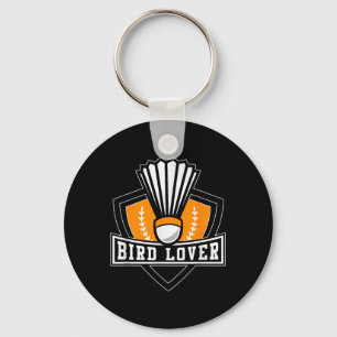 Badminton-Shirt Lustiger Vogel Liebhaber Badminton Schlüsselanhänger