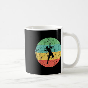Badminton Shirt - Vintager Retro Badminton Player Kaffeetasse