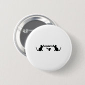 Badminton Shuttle and Cats - Cool Badminton Shuttl Button (Vorne & Hinten)