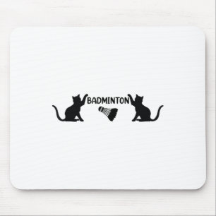 Badminton Shuttle and Cats - Cool Badminton Shuttl Mousepad