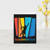 Badminton Shuttle Art Sport Karte (Gelbe Blume)