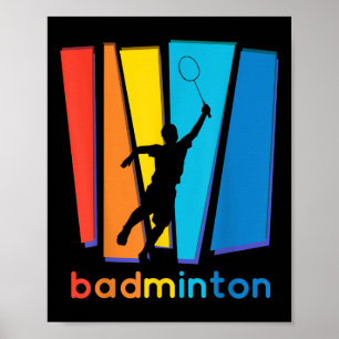 Badminton Shuttle Art Sport Poster