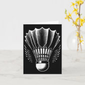 Badminton Shuttle Badminton Lover Karte (Gelbe Blume)