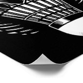 Badminton Shuttle Badminton Lover Minimalistisch Poster (Ecke)