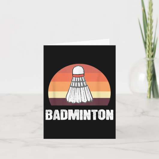 Badminton Shuttle Badminton Player Karte (Vorderseite)