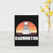Badminton Shuttle Badminton Player Karte (Gelbe Blume)