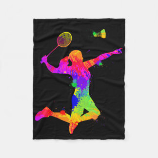 Badminton Shuttle, Badminton Player, Mädchen, Frau Fleecedecke