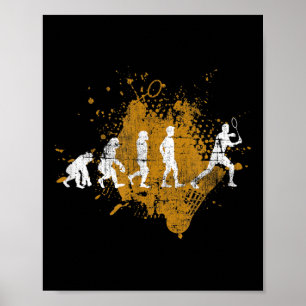 Badminton-Shuttle Badminton-Spieler Evolution Poster