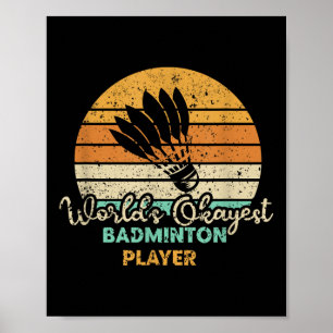 Badminton Shuttle Ball Sports Tennis Serve Poster