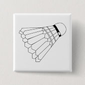 Badminton Shuttle Button (Vorderseite)