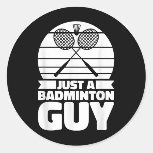 Badminton Shuttle Court Racquet - nur ein Badminto Runder Aufkleber